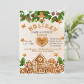 Invitation Fête d'échange de cookies de vacances (Debout devant)