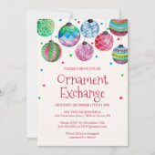 Invitation Fête d'échange d'ornement (Devant)