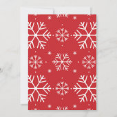 Invitation Fête d'échange d'ornements de Noël (Dos)