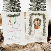 Invitation Fête d'échange d'ornements de Noël