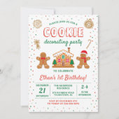 Invitation Fête Décoration Cookie de vacances Anniversaire (Devant)
