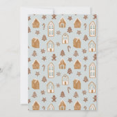 Invitation Fête Décoration Maison en pain d'épices (Dos)
