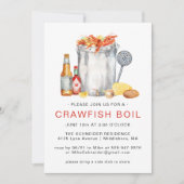 Invitation Fête d'écrevisses estivale | Barbecue de bouillaba (Devant)