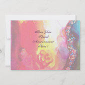 Invitation FÊTE DÉGUISEE, glace métallique blanche (Dos)