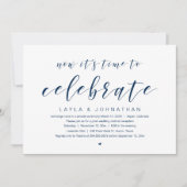 Invitation Fête d'élopement de mariage, c'est le moment de cé (Devant)