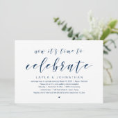 Invitation Fête d'élopement de mariage, c'est le moment de cé (Debout devant)