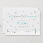Invitation Fête d'enfant garçon Silver & Teal Winter Wonderla (Devant)