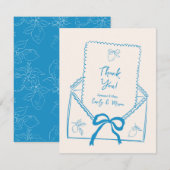 Invitation Fête d'engagement au citron ou Merci Mariage (Devant / Derrière)