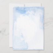 Invitation Fête d'engagement bleu et rose (Dos)