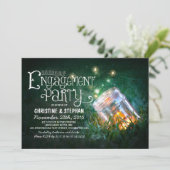 Invitation Fête d'engagement de mason romantique (Debout devant)