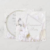 Invitation Fête d'engagement des anneaux et des lunettes de C (Devant / Derrière)