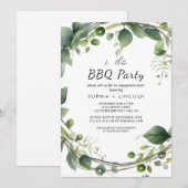 Invitation Fête d'engagement "Je fais du barbecue" (Devant / Derrière)