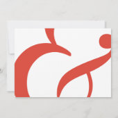 Invitation Fête d'engagement Monogramme moderne et élégant (Dos)