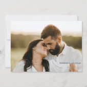 Invitation Fête d'engagement photo rose pâle (Dos)