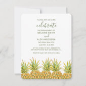 Invitation Fête d'engagement pour l'ananas en plein air BBQ (Devant)