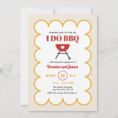 Invitation Fête d'engagement pour le barbecue d'été moderne (Devant)