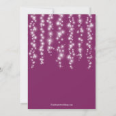Invitation Fête d'engagement Twinkle Lights moderne (Dos)