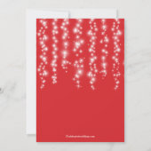 Invitation Fête d'engagement Twinkle Lights moderne (Dos)