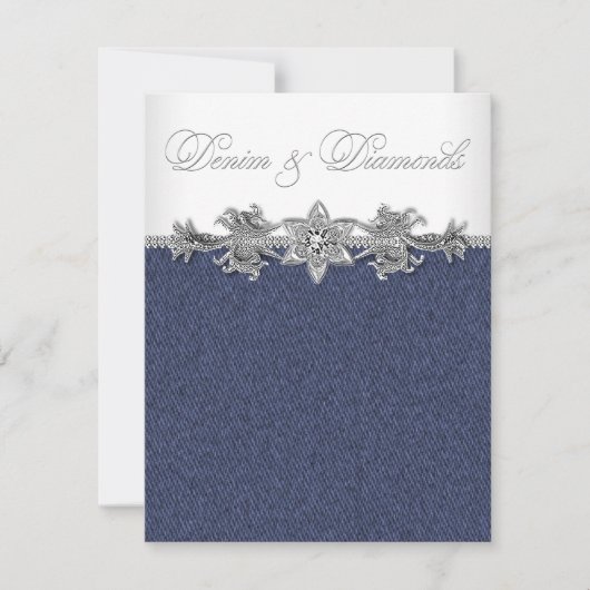 Invitation Fête Denim et Diamants (Devant)