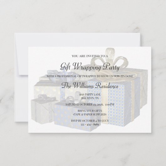 Invitation Fête d'enlèvement de Noël (Dos)