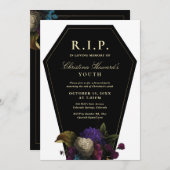Invitation Fête d'enterrement RIP Jeunesse (Devant / Derrière)