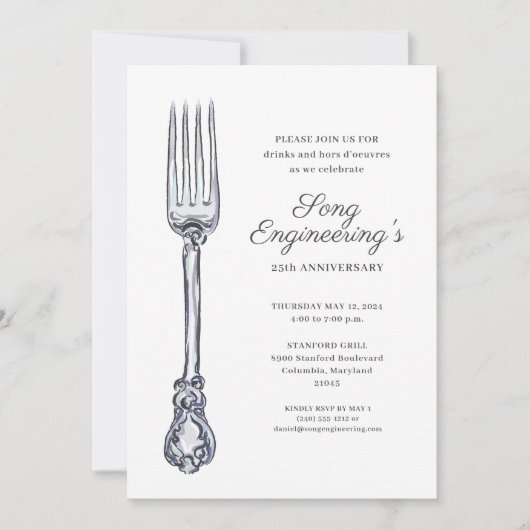 Invitation Fête d'entreprise (Devant)