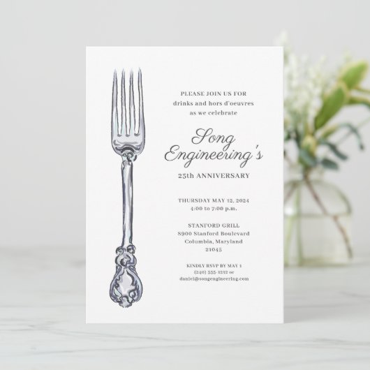 Invitation Fête d'entreprise (Debout devant)