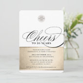 Invitation FÊTE D'ENTREPRISE élégant d'affaires applaudisseme (Debout devant)