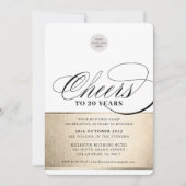 Invitation FÊTE D'ENTREPRISE élégant d'affaires applaudisseme (Devant)