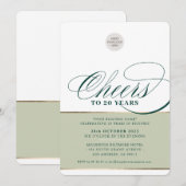 Invitation FÊTE D'ENTREPRISE élégant d'affaires encourage l'o (Devant / Derrière)