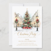 Invitation Fête d'entreprise festive de Noël (Devant)