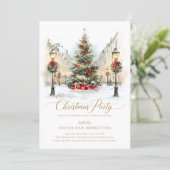 Invitation Fête d'entreprise festive de Noël (Debout devant)