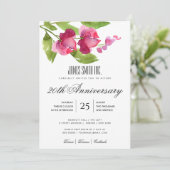 INVITATION FÊTE D'ENTREPRISE THÈME FLORAL ROSE ROUGE A L'AQUA (Debout devant)