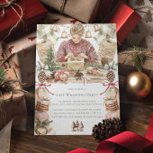 Invitation Fête d'enveloppement cadeau Noël