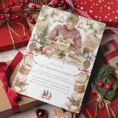 Invitation Fête d'enveloppement cadeau Noël