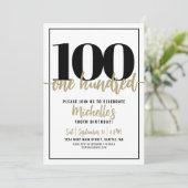 Invitation Fête des 100 ans de Calligraphie Moderne d'Or (Debout devant)