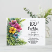 Invitation Fête des 100 ans de l'Hibiscus Tropical (Debout devant)