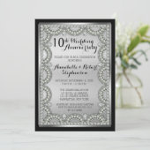 Invitation Fête des 10 ans de mariage Argent et Diamant (Debout devant)