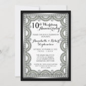 Invitation Fête des 10 ans de mariage - Noces d'argent et de  (Devant)