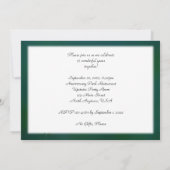 Invitation Fête des 15 ans de mariage, Nom, Lys Jaune (Dos)