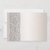 Invitation Fête des 25 ans d'anniversaire de mariage Pearl Si (Dos)