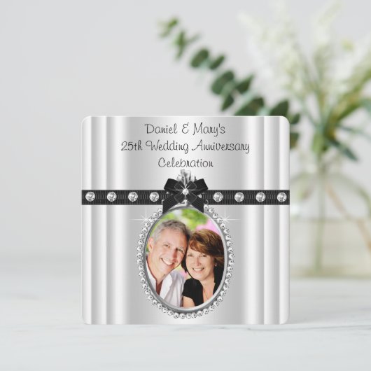 Invitation Fête des 25 ans d'argent Silver (Debout devant)