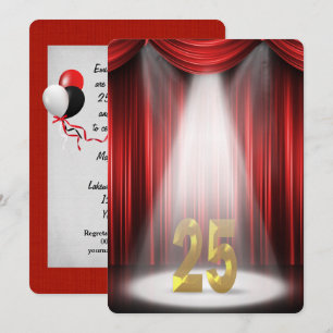 Invitation Fête des 25 ans de mariage