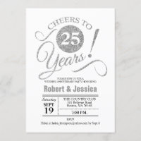 Fête des 25 ans de mariage - Argent Blanc
