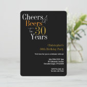 Invitation Fête des 30 ans Cheers and Beers (Debout devant)