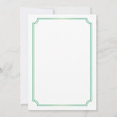 Invitation Fête des 35 ans de mariage Émeraudes Diamants (Dos)