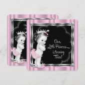 Invitation Fête des 3 ans de la princesse (Devant / Derrière)