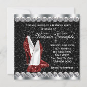 Invitation Fête des 40e Anniversaires des femmes élégantes Ru (Dos)