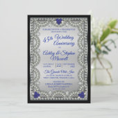 Invitation Fête des 45 ans de mariage Saphir Diamant (Debout devant)