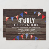 Invitation Fête des 4 juillet de Russie (Devant / Derrière)